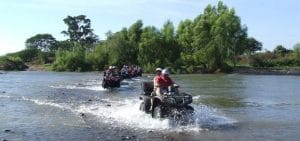ATV2 Group on ATVs cross a river in Riviera Nayarit MX