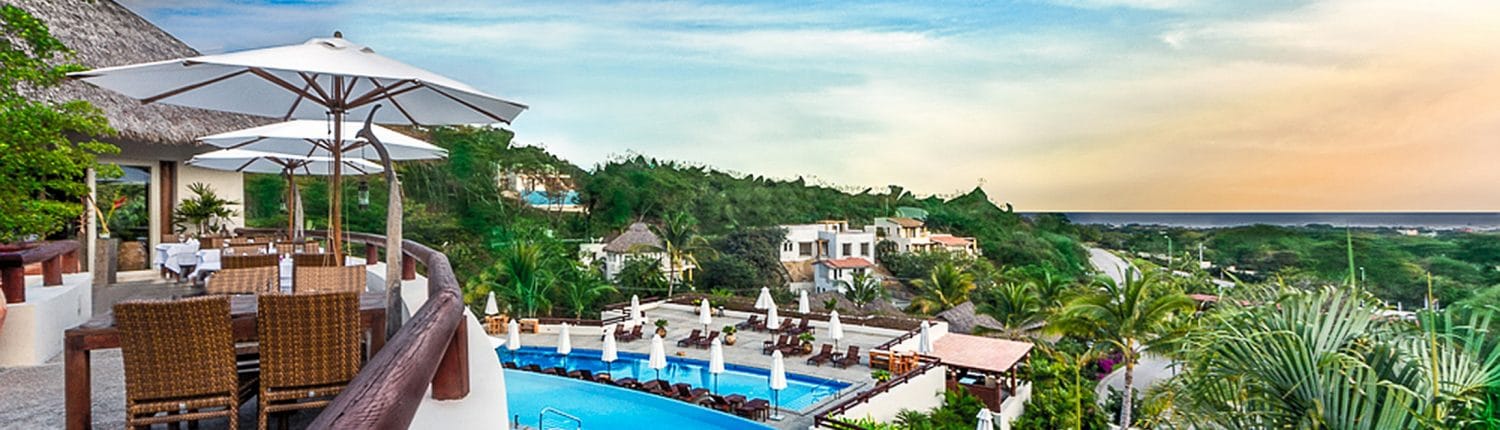 Sirenis_Matlali_1 View from restaurant balcony of Sirenis Matlali Hotel in Punta Mita Riviera Nayarit Mexico