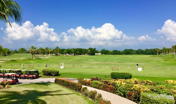 El Tigre Golf Course driving range in Nuevo Vallarta Rivera Nayarit MX