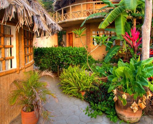 Playa_Escondida_2 Playa Escondida Huts with lush vegetation in Riviera Nayarit